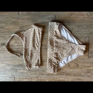 High Waisted Cheetah Bikini - Gianni Bini